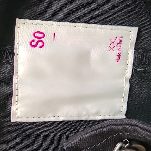 SO BRAND WOMENS JUNIOR PLUS SIZE BLACK JUMPER/PENAFORE FRONT BUTTON SIZE XXL - Picture 15 of 15